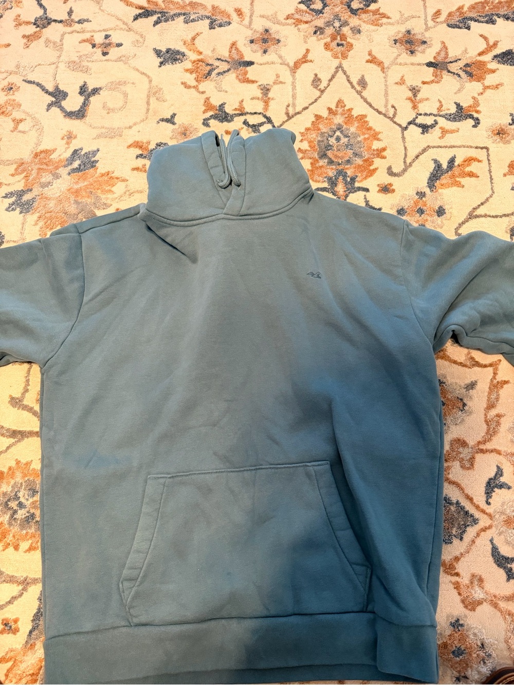 Hollister Kids Funnel-Neck Pullover Jacket - Teal Blue